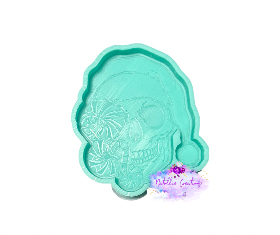 Peppermint Skull Freshie Silicone Mold