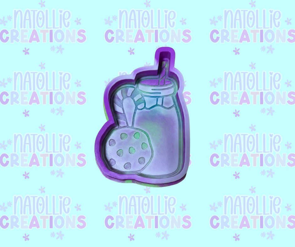 Milk, Candy Cane & Cookie Freshie Silicone Mold