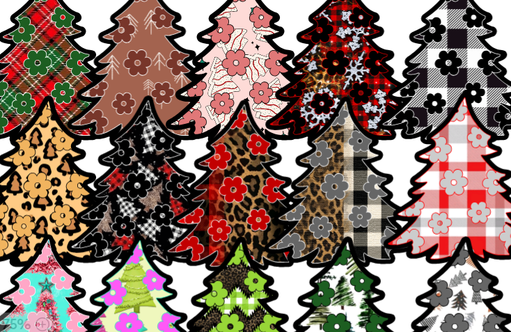 Floral Christmas Tree - NATOLLIE CREATIONS