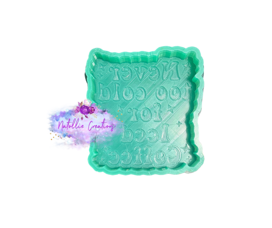 Never Too Cold For Iced Coffee Freshie Silicone Mold