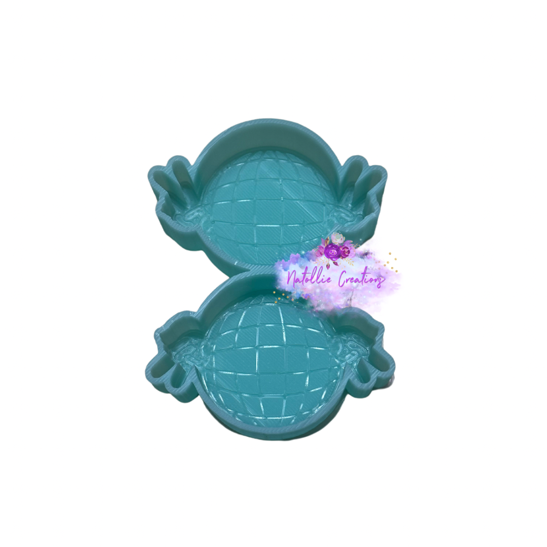 Peace Disco Ball Vent Clip Freshie Silicone Mold