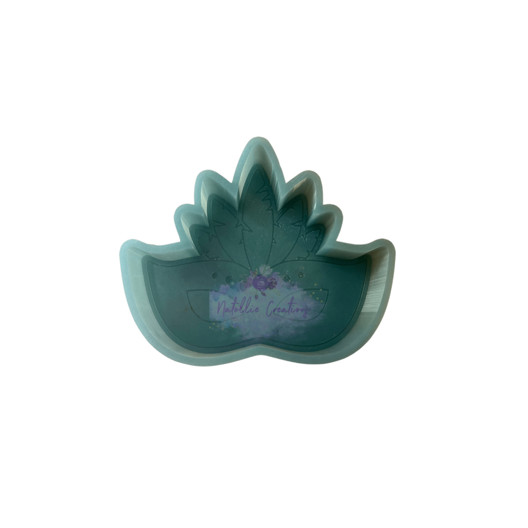Mardi Gras Mask Freshie Silicone Mold
