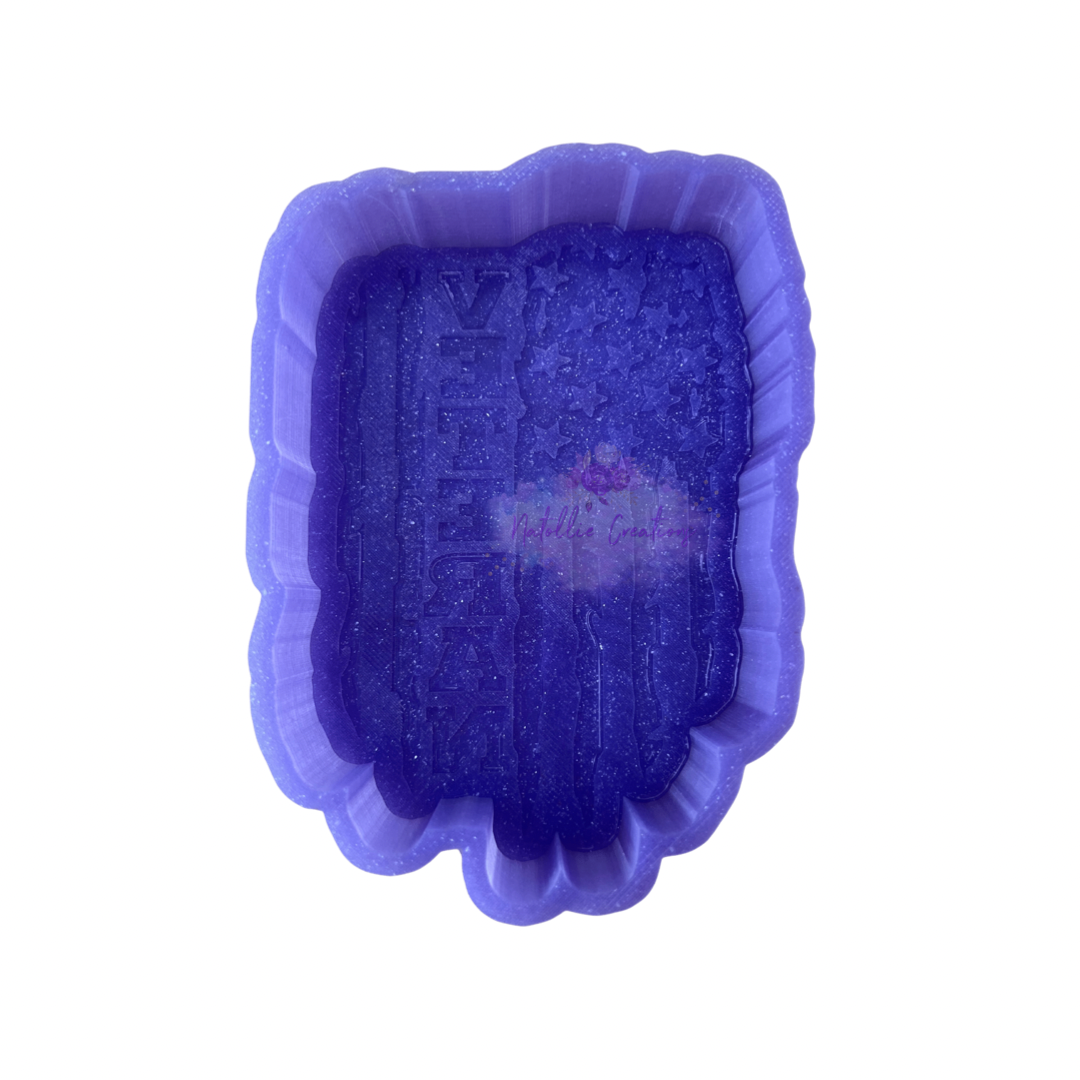 Veteran Flag Freshie Silicone Mold