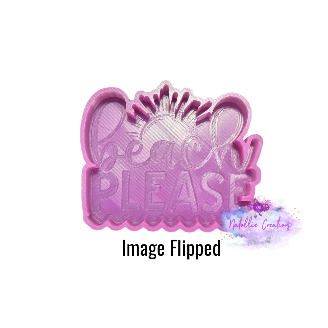Beach Please Freshie Silicone Mold