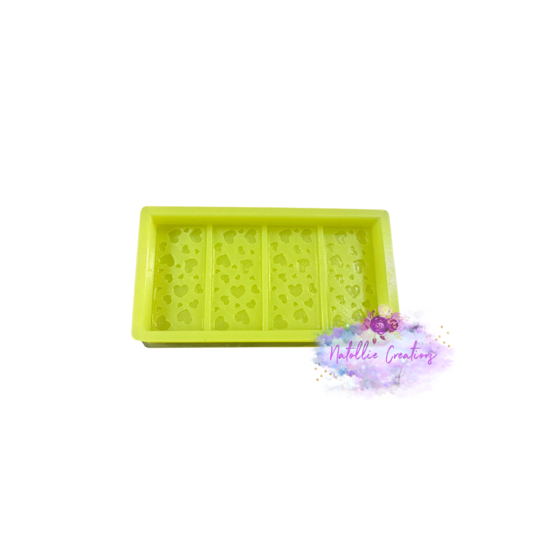 Mini Hearts Wax Snap Silicone Mold