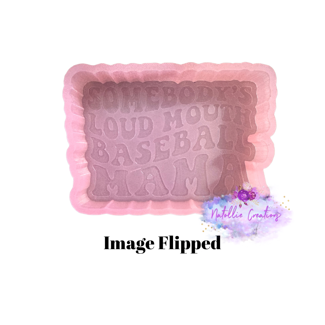 Baseball Mama Freshie Silicone Mold