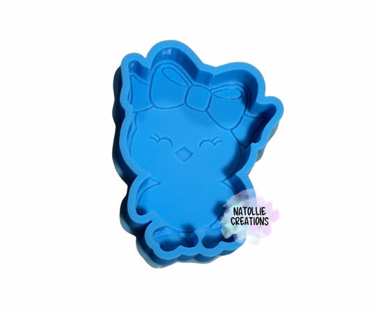 Chick W/ Bow Freshie Silicone Mold