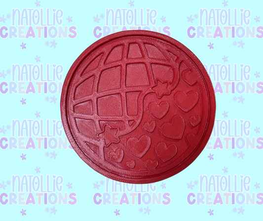 Heart Disco Insert Freshie Silicone Mold