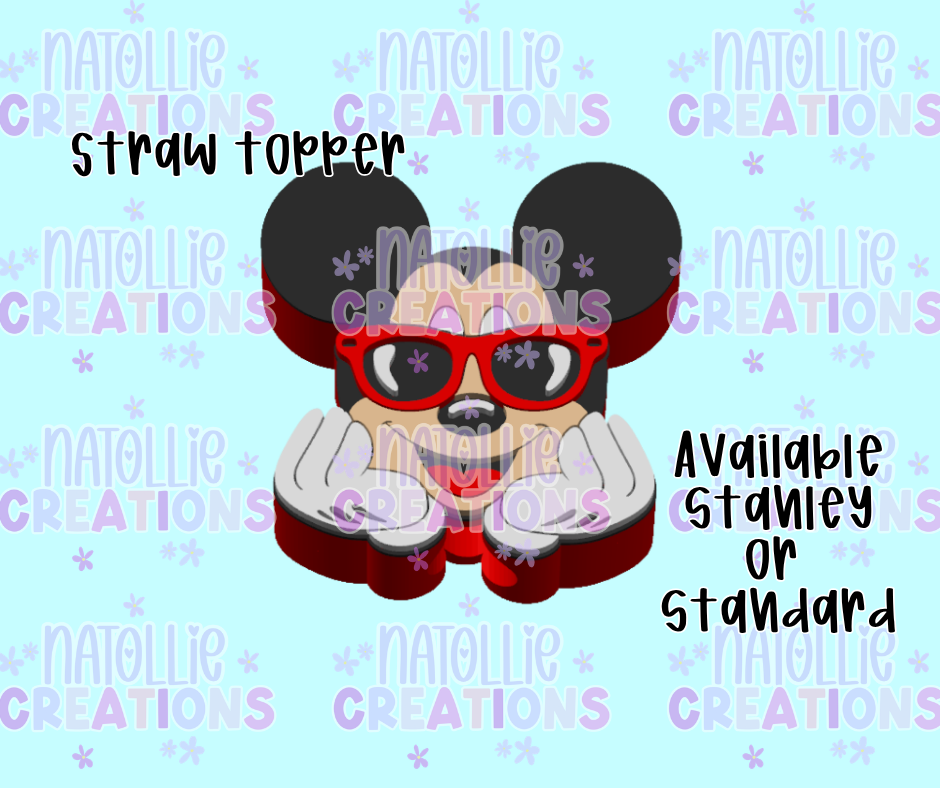 Mouse Straw Topper