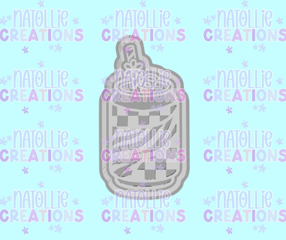 Zebra / Checkered Soda Can Freshie Silicone Mold