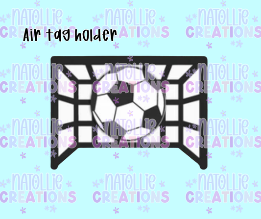 Soccer Goal Air Tag Holder Keychain