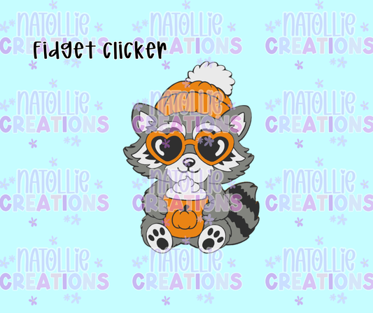 Fall Raccoon Clicker Fidget
