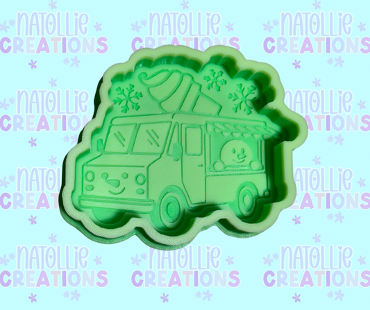 Winter Ice Cream Truck Freshie Silicone Mold