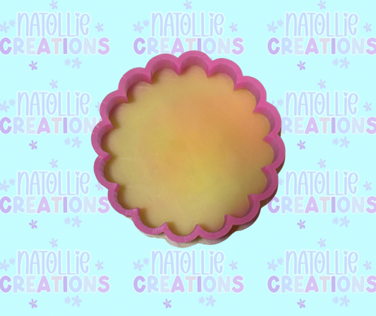 Scalloped Circle Freshie Silicone Mold