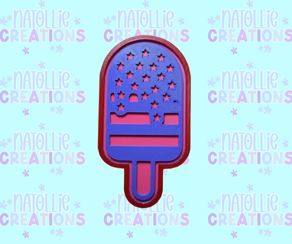Drip Flag Popsicle Insert Freshie Silicone Mold