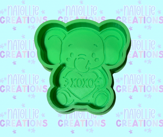 XOXO Elephant Freshie Silicone Mold