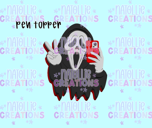 Peace Ghost Face Pen Topper