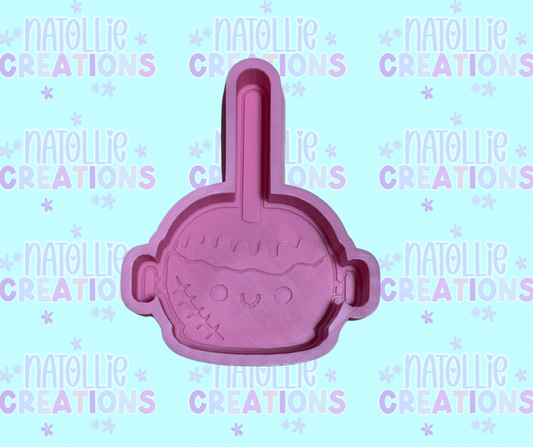 Frankenstein Candy Apple Freshie Silicone Mold