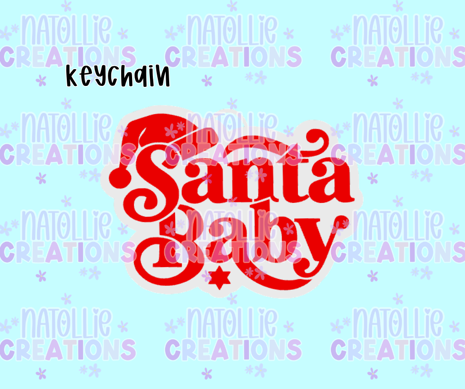 Santa Baby Keychain