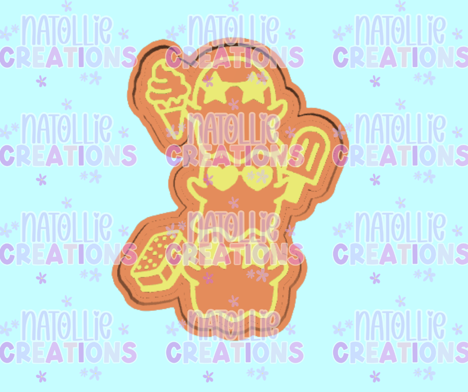 Triple Stack Ice Cream Ghost Freshie Silicone Mold