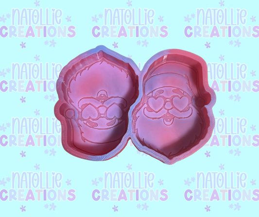 Groovy Santa Vent Clip Freshie Silicone Mold