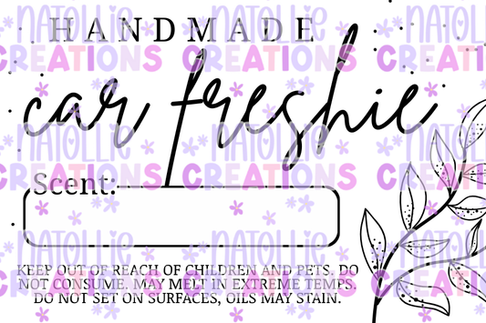 NEUTRAL - 3 x 2 Thermal Freshie Scent Labels