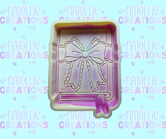 Laced Bow Book Freshie Silicone Mold