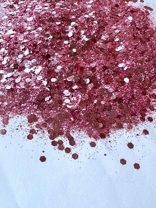Pastel Pink Pop Chunky Mix Glitter
