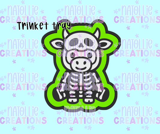 Skelly Cow Trinket Tray