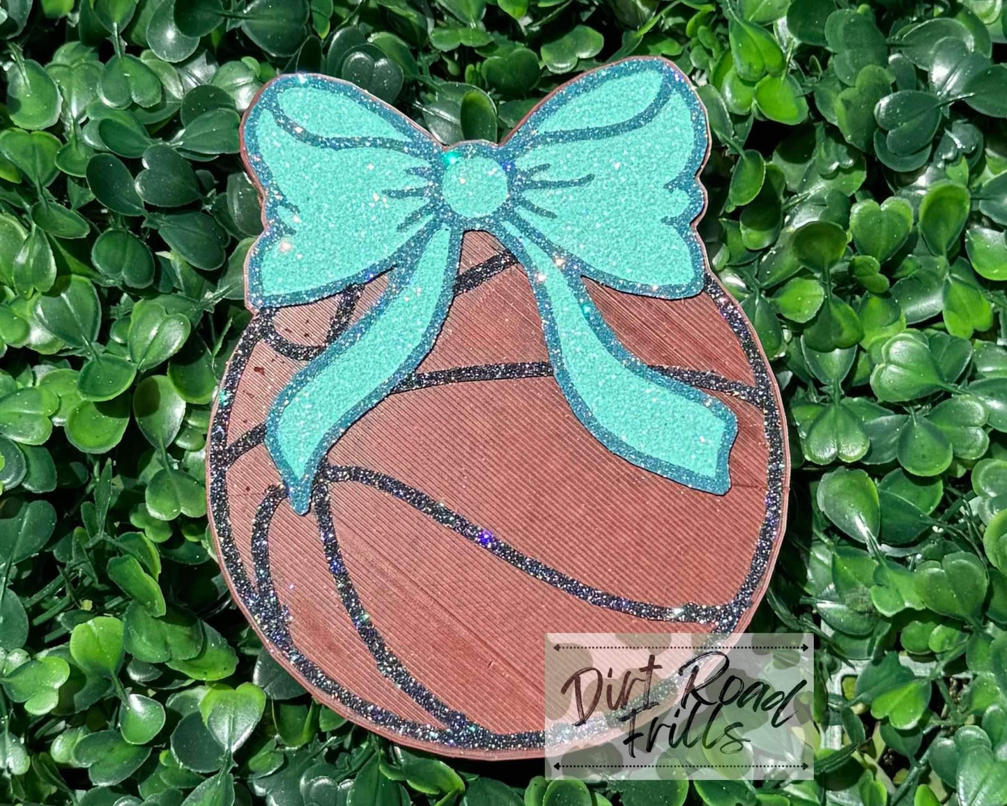 Basketball W/ Bow Freshie Silicone Mold