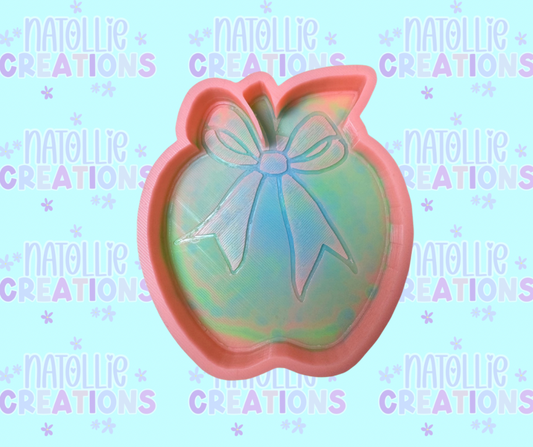 Apple W/ Bow Freshie Silicone Mold