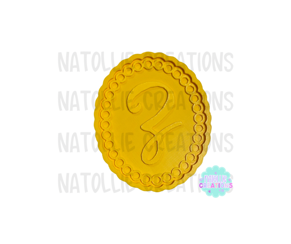 Turquoise Beaded Oval + Inserts Freshie Silicone Mold