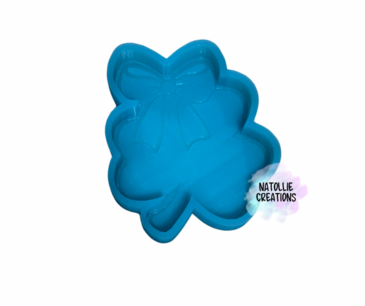Shamrock W/ Bow Freshie Silicone Mold