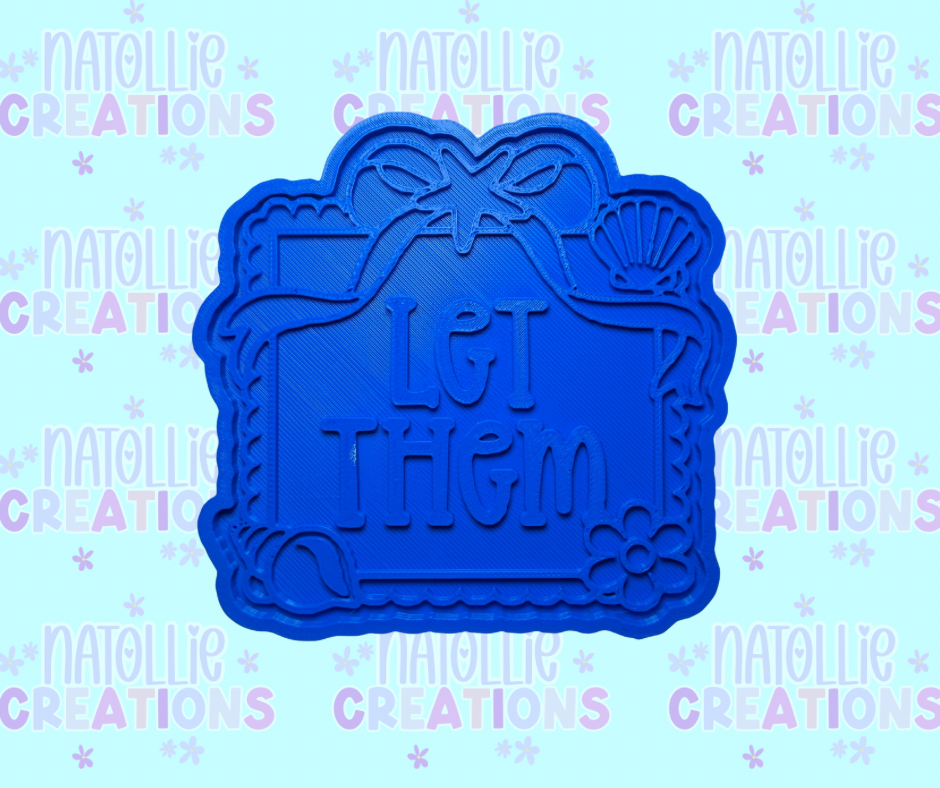 Let Them Beach Frame Insert Freshie Silicone Mold