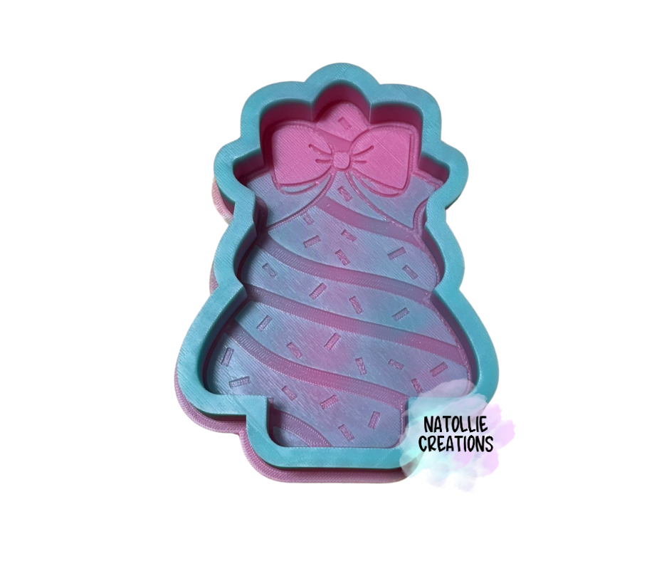 Snack Cake W/ Bow Freshie Silicone Mold