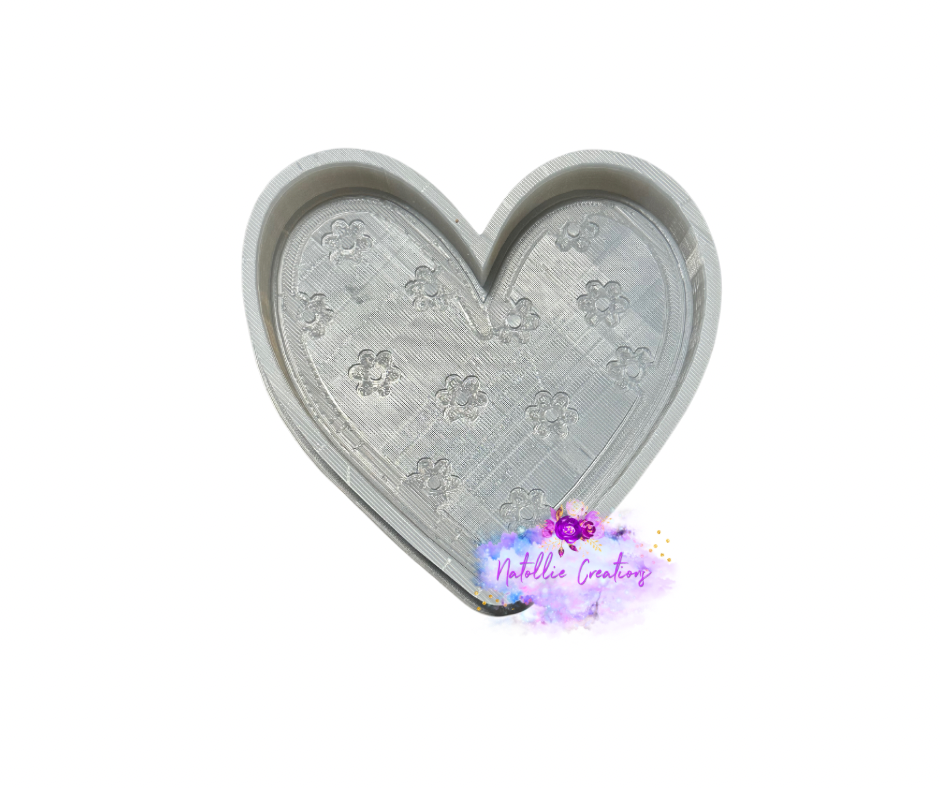 Floral Heart Freshie Silicone Mold