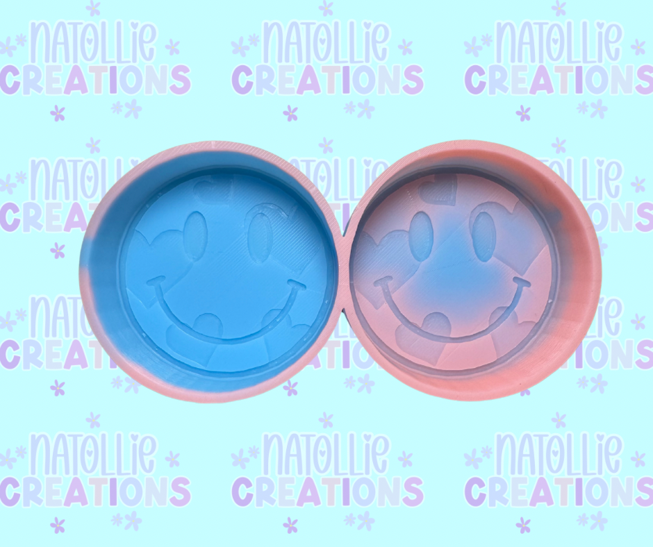 Heart Smiley Vent Clip Freshie Silicone Mold