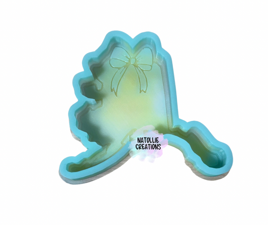 Alaska W/ Bow Freshie Silicone Mold