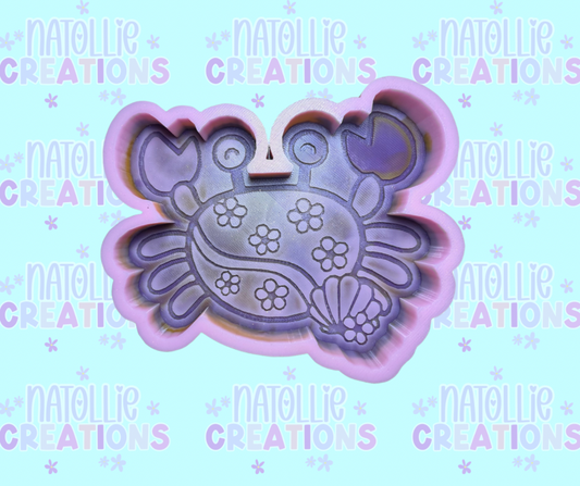 Floral Crab Freshie Silicone Mold