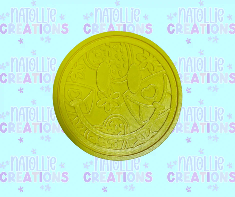 Vday Letter / Cookie Smiley Insert Freshie Silicone Mold