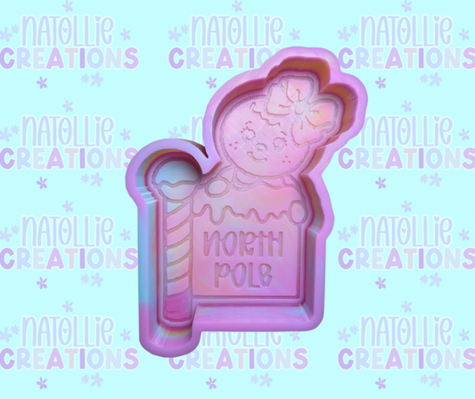 North Pole - Gingerbread Freshie Silicone Mold
