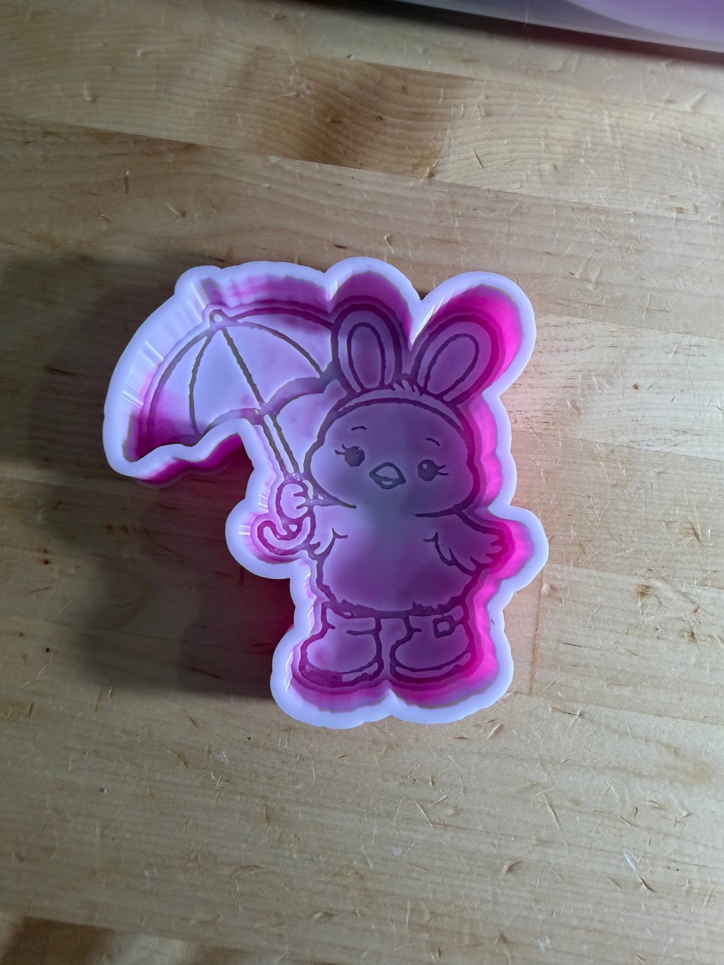 B GRADE - bunny chick w umbrella