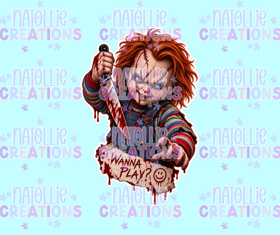Killer Doll Die Cut Sticker