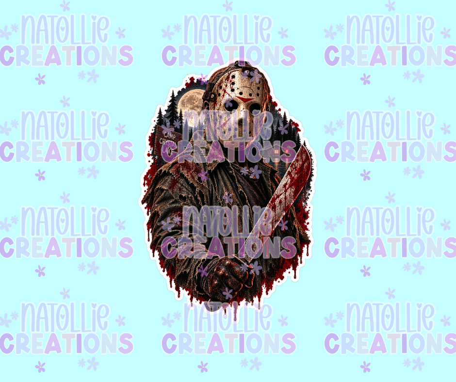 Masked Man Die Cut Sticker