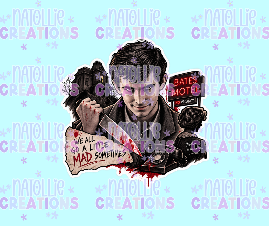 Psycho Die Cut Sticker