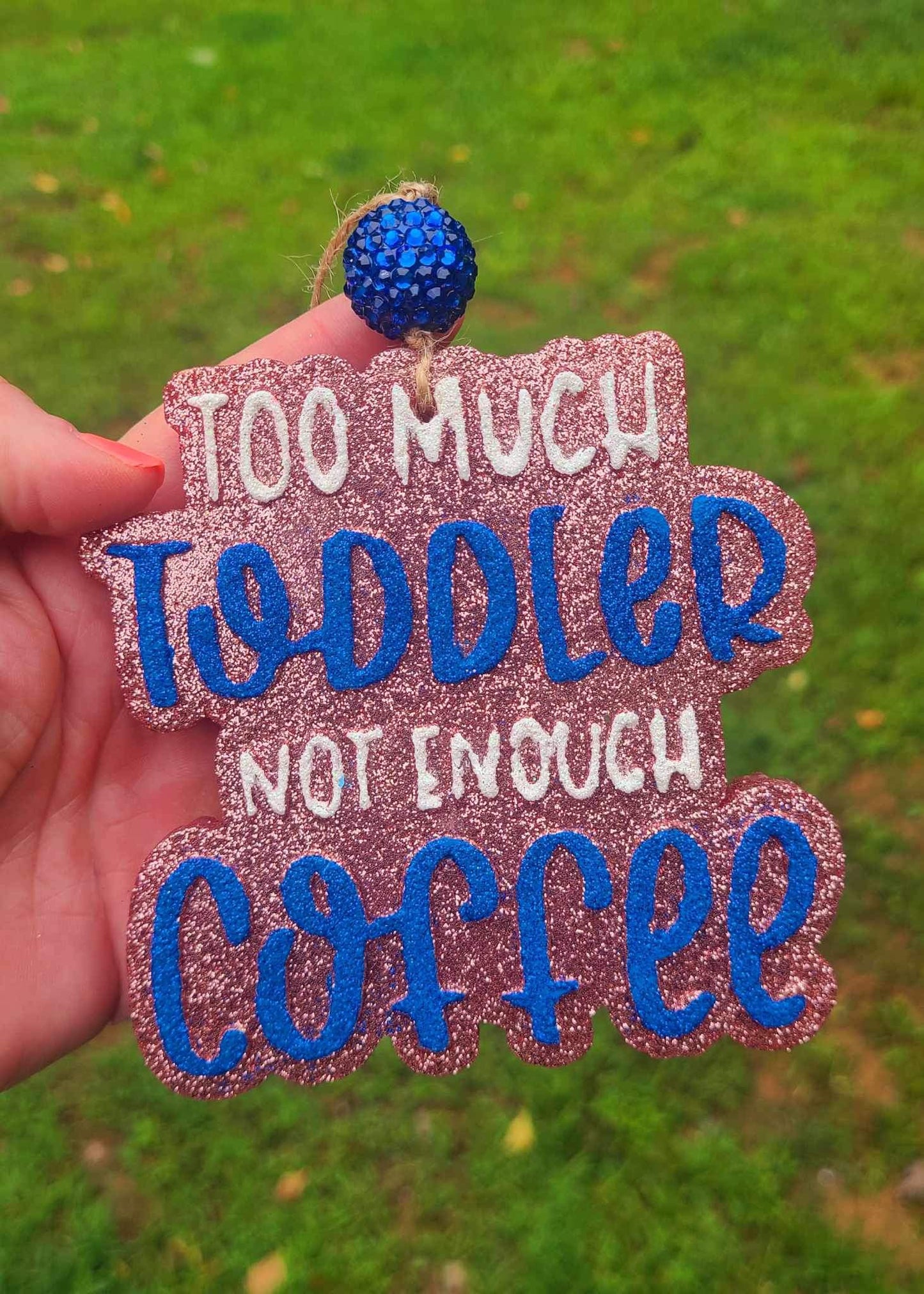 Too Much Toddler Not Enough Coffee Freshie Silicone Mold