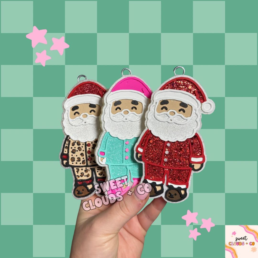 Pajama Santa Freshie Silicone Mold