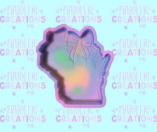 Wisconsin W/ Bow Freshie Silicone Mold