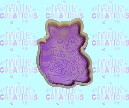 Raccoon In Sweater Freshie Silicone Mold