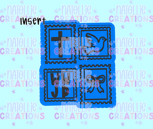 Faith Collage Stamp Insert Freshie Silicone Mold